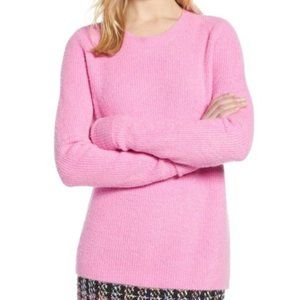 Halogen Pink Cuffed Sleeve Sweater